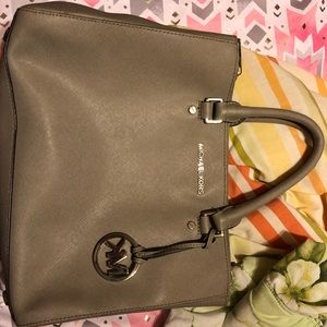 Gray Michael Kors Bag